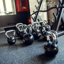 Гиря обрезиненная с хромированной ручкой PROFI-FIT 14 кг